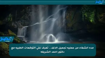 مدة الشفاء من عملية تجميل الأنف.. تعرف على التوقعات الطبية مع دكتور أحمد الشريفة